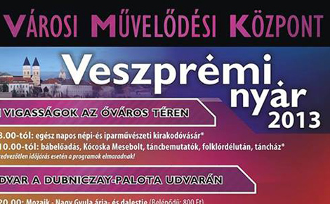 A Veszprémi Nyár számos színvonalas programot ígér